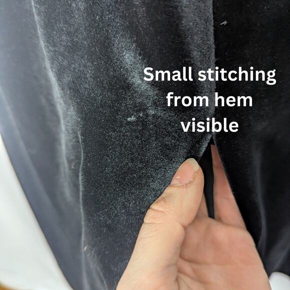 VTG Clio Skirt Womens Large Black Velvet Maxi Whimsigoth Fairy Grunge 90s Y2K - Picture 5 of 7